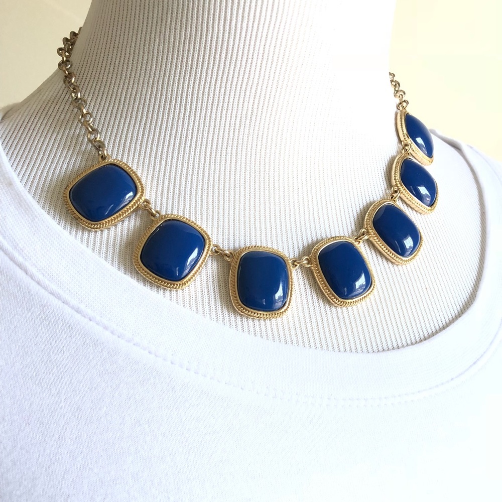 Royal Blue/Gold Necklace